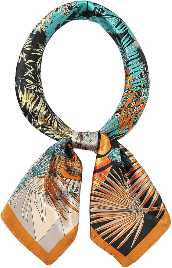 Tropical - style Printed Large Square Scarf: 70cm Oversized, Deduce Diverse Fashion Charm